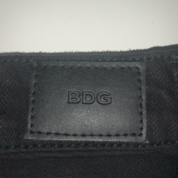 BDG Black Ripped Denim Short - Picture 4 of 8